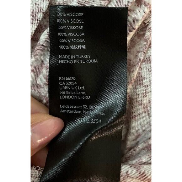 Free People Red Dancing in the Dark Open Back Women's Mini Dress Size L - Picture 3 of 6